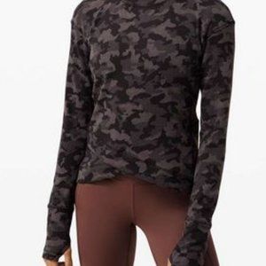 Lululemon Close to Crossing Long Sleeve *Rulu Heritage Camo Jacquard Black Luna